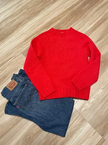 INVERALLAN 인버아란 니트 34 레드 비샵