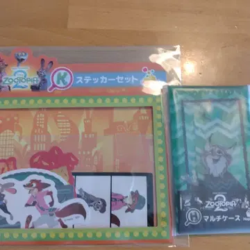 주토피아 2 스티커 세트와 멀티 케이스 2종 세트