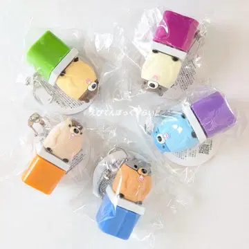 소리치는! 마모트 스위치 2 컴플리트 키링 5개 세트