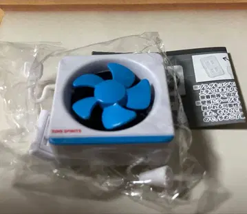 정말 돌아가요! 환풍기 마스코트 블루 가챠 리멘트 계열 미니어처