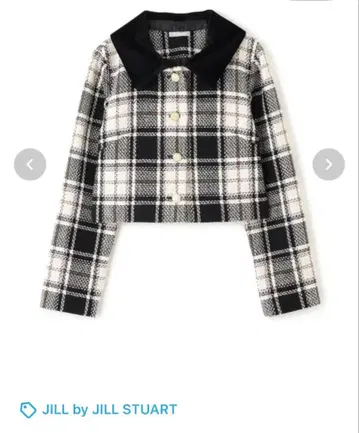 JILL by JILL STUART 체크 무늬 크롭 자켓