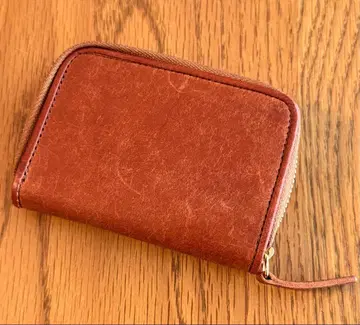 sot 푸에블로 가죽 라운드 지퍼 키케이스 브라운