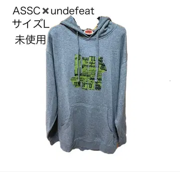 ASSC undefeated 콜라보 후드티 그레이 L 미사용