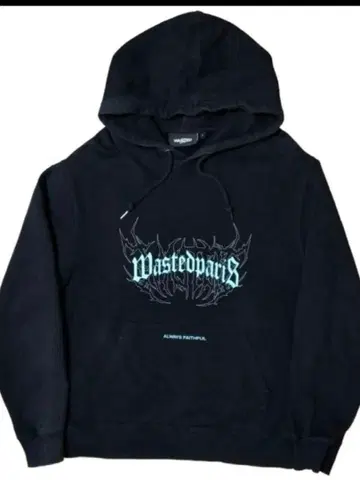 Wasted Paris 블랙 후드티 가격 인하 가능