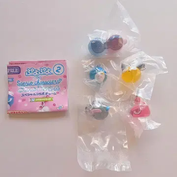 뿌요뿌요 x 산리오 메지루시 액세서리 5개 세트