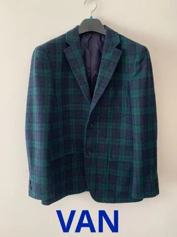 새상품급 VAN 자켓 타탄 체크 블레이저 M