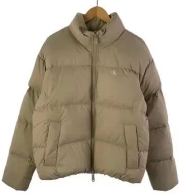 새상품 Calvin Klein 베이지 다운 자켓 M 육중한 눕시