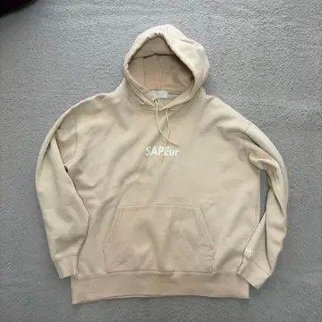SAPEu 베이지 후드티