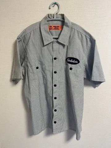 텐더로인 스트라이프 반팔 워크 셔츠