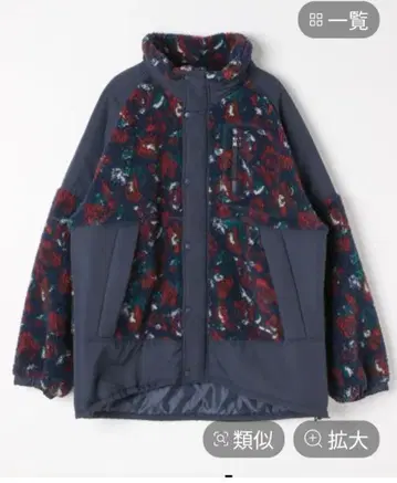 니코앤드 자켓 네이비와 빨간색 꽃무늬 아우터