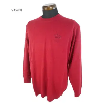 핑 골프 크루넥 니트 [ L 사이즈 ] 와인 621-3270001