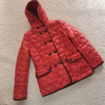 [새상품급] 긴자 매기 하트 퀼팅 코트 자켓 레드 40