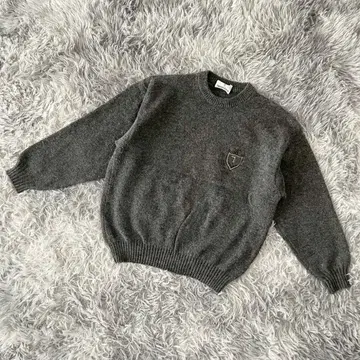 [ TRUSSARDI ] 긴팔 니트 스웨터 엠블럼 울 100% 이탈리아제