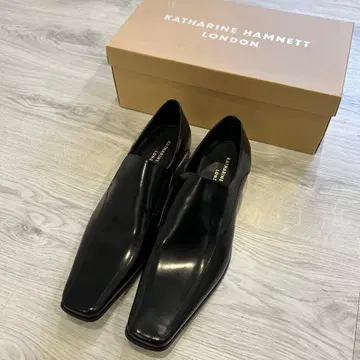 KATHARINE HAMNETT 25.5 블랙 남성용 비즈니스 슈즈