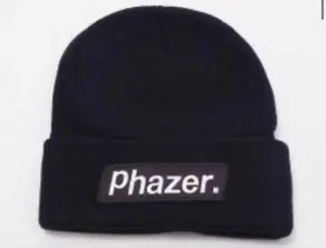 phazer. 니트 모자 블랙