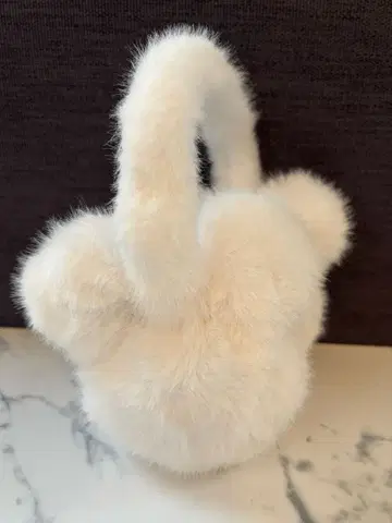 디즈니 귀도리 귀마개 미키 화이트