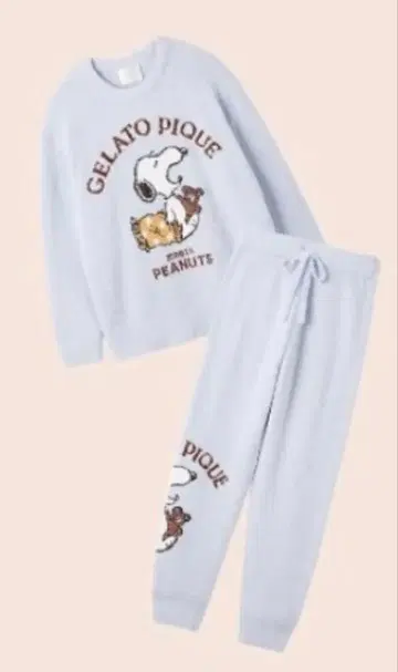 [ PEANUTS ] 오리지널 아트 상하의 룸웨어 세트