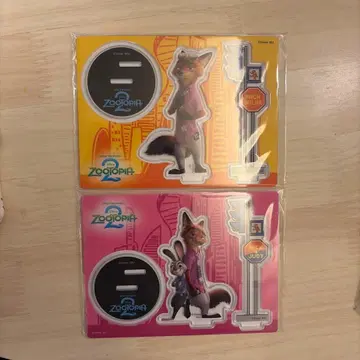 주토피아2 HAPPY 복권 G상 아크릴 스탠드 2개 세트