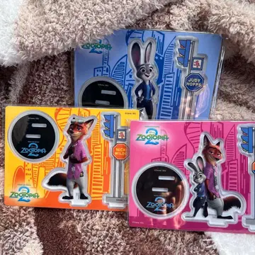 주토피아2 Happy 복권 아크릴 스탠드 3개 세트