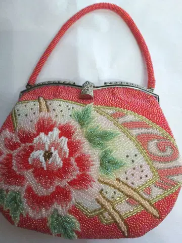 앤티크 귀여운 비즈 백