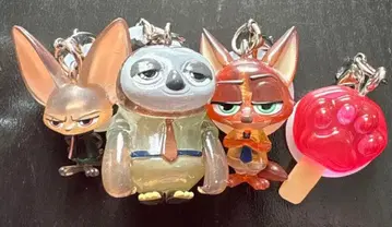 주토피아 캐릭터 키링 4체 세트