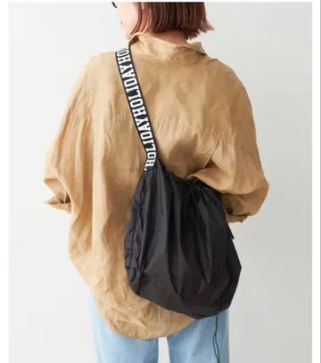 [ 중고 ] HOLIDAY PACKABLE BAG BLACK 블랙