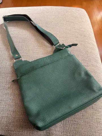 그린 가죽풍 숄더백