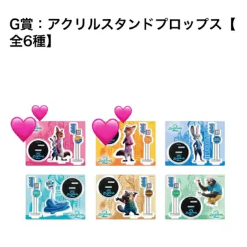 주토피아2 Happy 복권 닉 주디 아크릴 스탠드