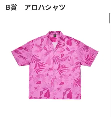 주토피아2 Happy 복권 B상 알로하 셔츠 핑크