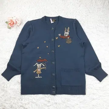 레어 Leilian 레리안 네이비 토끼 자수