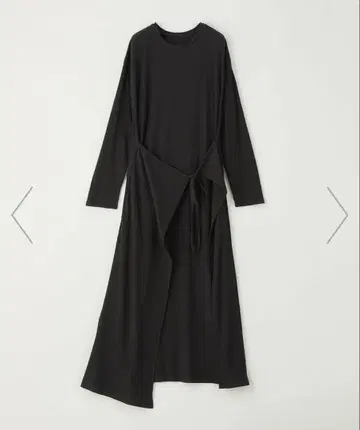 리브 소재 긴팔 티셔츠 원피스 M 사이즈