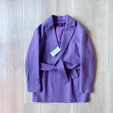 미사용 택 포함*LOEFF 로에프 [정가 7만] 멜톤 랩 자켓 0 보라색