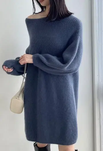 SNIDEL 오프숄더 니트 원피스