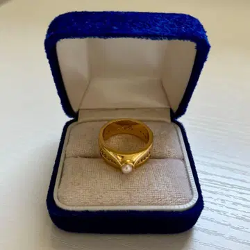 골드 펄 반지 반지 유품 정리