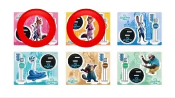 주토피아2 해피 복권 아크릴 스탠드 닉&주디