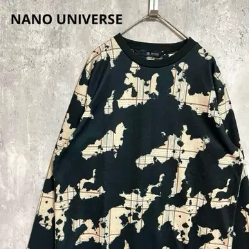 NANO UNIVERSE 올 패턴 티셔츠 캐주얼 개성 강한 화려한