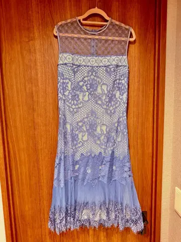 타다시 쇼지 스카이블루 드레스