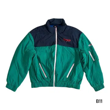 TOMMY JEANS 점퍼 그린/네이비