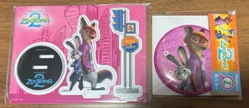 주토피아2 happy 복권 캔 거울 아크릴 스탠드 프롭스