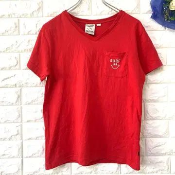 스마일리 페이스 T셔츠 V넥 캘리포니아 니코짱 스마일 구제 의류