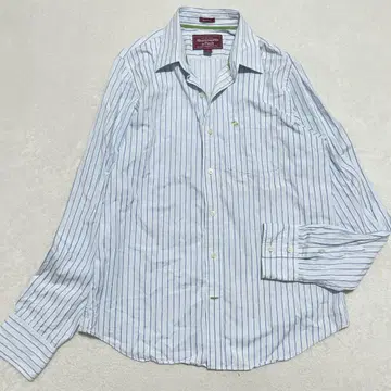 [ 빅 사이즈 XXL ] 아바크롬비 & 피치 스트라이프 셔츠 로고 자수