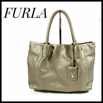 FURLA 훌라 토트백 메탈릭 핸드백 백 가방 빅