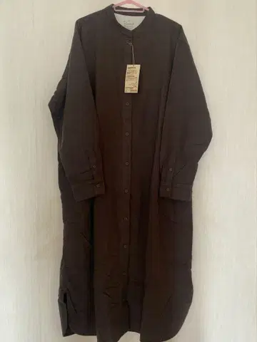 MUJI 다크 브라운 XXL 원피스