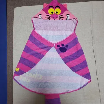 체셔 고양이 후드 부착 타월