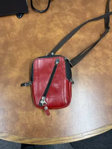 [ 소가죽 ] 가죽 숄더백 레드