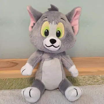미사용 새상품. 택 포함. 톰과 제리 톰 봉제 인형 약 30cm
