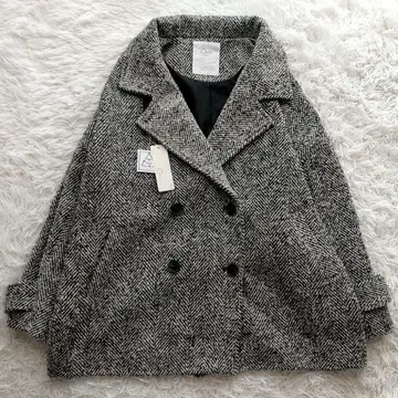 [택 포함 새상품] notch.by yui 헤링본 P코트 M 현행 모델