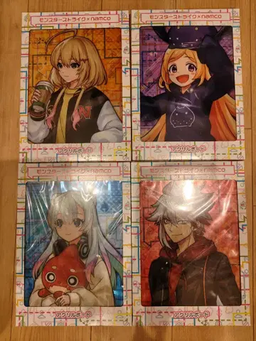 몬스토 몬스터 스트라이크 namco 남코 아크릴 보드 4종 세트