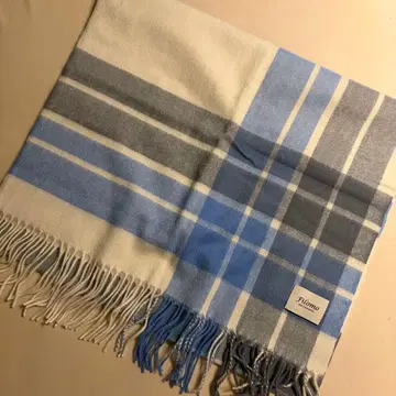 Filomo 100% 캐시미어 체크 무늬 스톨