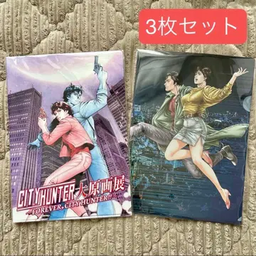 시티헌터 대원화 2포켓 메탈릭 클리어 파일 세트 사에바 료